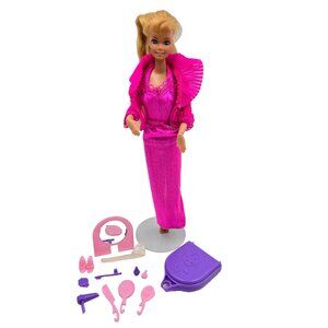 Beauty Secrets Barbie Doll 1979 Accessories 1290 Pink Dress Mattel Read